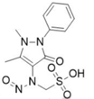 N-Nitroso Metamizole EP Impurity E; N-Nitroso N-desmethyl Metamizole; ((1,5-Dimethyl-3-oxo-2-phenyl-2,3-dihydro-1H-pyrazol-4-yl)(nitroso)amino)methanesulfonic acid  (CAS: N/A)