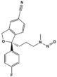 Nitroso-Escitalopram ESTRC-1; N-Nitroso Desmethylcitalopram; (R)-N-(3-(5-cyano-1-(4-fluorophenyl)-1,3-dihydroisobenzofuran-1-yl)propyl)-N-methylnitrous amide  (CAS: N/A)