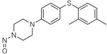 N-Nitroso Vortioxetine Impurity 2;  1-(4-((2,4-Dimethylphenyl)thio)phenyl)-4-nitrosopiperazine