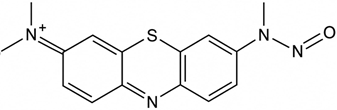 N-Nitroso Desmethyl Methylene Blue; N-Nitroso-Desmethyl-Methylene Blue; Methylene Blue NDSRI Impurity; 3-(Dimethylamino)-7-[methyl(nitroso)amino]phenothiazin-5-ium