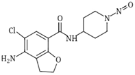 N-Nitroso Prucalopride Impurity 25; 4-amino-5-chloro-N-(1-nitrosopiperidin-4-yl)-2,3-dihydrobenzofuran-7-carboxamide