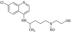 N-Nitroso Hydroxychloroquine Sulfate EP Impurity C; N-(4-((7-chloroquinolin-4-yl)amino)pentyl)-N-(2-hydroxyethyl)nitrous