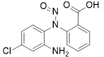 2-((2-amino-4-chlorophenyl)(nitroso)amino)benzoic acid  (CAS: N/A)