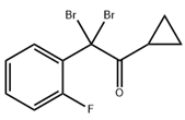2,2-Dibromo-1-cyclopropyl-2-(2-fluorophenyl)ethan-1-one	(CAS: 2091625-61-3)