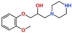 Ranolazine N-Desacetamido Impurity; 1-(2-Methoxyphenoxy)-3-(piperazin-1-yl)propan-2-ol; 3-(2-methoxyphenoxy)-1-piperazinylpropane-2-ol; 1-[3-(2-methoxyphenoxy)-2-hydrooxypropyl]-piperazine  (CAS: 162712-35-8)
