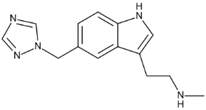 Rizatriptan EP Impurity I; N-Desmethyl Rizatriptan ;N-Methyl-2-[5-(1H-1,2,4-triazol-1-ylmethyl)-1H-indol3-yl]ethanamine (CAS: 144034-84-4)