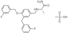 Di-aryl Safinamide;  (S)-2-[3-(3-fluorobenzyl)-4-(3-fluorobenzyloxy)benzylamino]propanamide methanesulfonate  (CAS: 1000370-30-8)