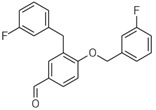Diaryl aldehyde; 3-(3-fluorobenzyl)-4-(3-fluorobenzyloxy)benzaldehyde  (CAS: 1000370-24-0)