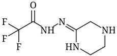 Sitagliptin Impurity 49; Sitagliptin Acetohydrazide Impurity; 2,2,2-trifluoro-N-[(Z)-piperazin-2-ylideneamino]acetamide (CAS: 849832-73-1)
