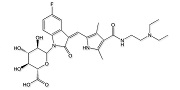 Sunitnib N-Glucuronide; (2S,3S,4S,5R,Z)-6-(3-((4-((2-(Diethylamino)ethyl)carbamoyl)-3,5-dimethyl-1H-pyrrol-2-yl)methylene)-5-fluoro-2-oxoindolin-1-yl)-3,4,5-trihydroxy-tetrahydro-2H-pyran-2-carboxylic acid