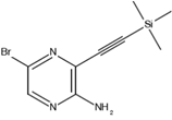 5-bromo-3-[(trimethylsilyl)ethynyl]pyrazin-2-amine  (CAS: 875781-41-2)