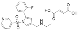 Vonoprazan N-ethyl Impurity ; VFE; N-((5-(2-fluorophenyl)-1-(pyridin-3-ylsulfonyl)-1H-pyrrol-3-yl)methyl)ethanamine fumarate (CAS: 648971-67-7)