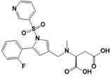 Vonoprazan Impurity 38; N-((5-(2-Fluorophenyl)-1-(pyridin-3-ylsulfonyl)-1H-pyrrol-3-yl)methyl)-N-methylaspartic acid  (CAS: 2170020-79-6)