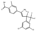 4-(5-(3,5-dichlorophenyl)-5-(trifluoromethyl)-4,5-dihydroisoxazol-3-yl)-2-methylbenzoic acid (CAS: 864725-62-2)