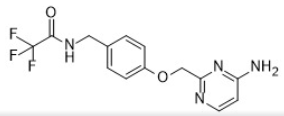 N-(4-((4-aminopyrimidin-2-yl)methoxy)benzyl)-2,2,2-trifluoroacetamide