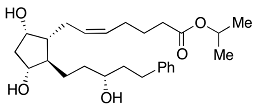 Latanoprost ; isopropyl (Z)-7-((1R,2R,3R,5S)-3,5-dihydroxy-2-((R)-3-hydroxy-5-phenylpentyl)cyclopentyl)hept-5-enoate