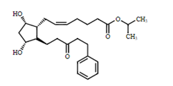 15-Keto Latanoprost; (5Z)-7-[(1R,2R,3R,5S)-3,5-Dihydroxy-2-(3-oxo-5-phenylpentyl)cyclopentyl]-5-heptenoic Acid 1-Methylethyl Ester; [1R-[1α(Z),2β,3α,5α]]-7-[3,5-Dihydroxy-2-(3-oxo-5-phenylpentyl)cyclopentyl]-5-heptenoic Acid 1-Methylethyl Ester