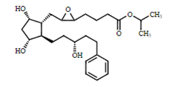 Latanoprost Epoxide (mixture of isomers); isopropyl 4-(3-(((1R,2R,3R,5S)-3,5-dihydroxy-2-((R)-3-hydroxy-5-phenylpentyl)cyclopentyl)methyl)oxiran-2-yl)butanoate