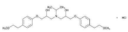 Metoprolol EP Impurity O; Metoprolol USP RC D ; (+/-)N,N-bis-[2-hydroxy-3-[4-(2-methoxyethyl)phenoxy]propyl](1-methylethyl)amine hydrochloride
