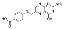 Methotrexate EP Impurity D ;  N10-Methylpteroic acid ;  4-[[(2-amino-4-hydroxypteridin-6-yl)methyl] methylamino]benzoic acid |5623-18-7
