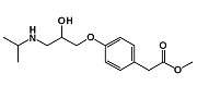 Metoprolol Acid Methyl Ester; 2-[4-[(2RS)-2-Hydroxy-3-[(1-methylethyl)amino]propoxy]phenyl]acetic acid methyl ester;  29121-23-1