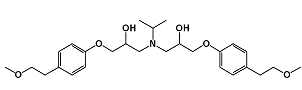 Metoprolol EP Impurity O; Metoprolol USP RC D ; 1,1-[(1-Methylethyl)imino]bis[3-[4-(2-methoxyethyl)phenoxy] propan-2-ol]  |  154784-36-8