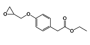 Metoprolol Epoxy Ester Impurity; 4-(2-Oxiranylmethoxy)benzeneacetic acid ethyl ester ; Ethyl [4-(2,3-epoxypropan-1yl)oxyphenyl]acetate  |  76805-25-9