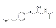 Metoprolol R-Isomer; [(2R)-1-[4-(2-Methoxyethyl)phenoxy]-3-[(1-methylethyl)-amino]propan-2-ol ; (+)-Metoprolol ; (R)-(+)-Metoprolol  |  81024-43-3