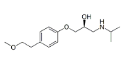 Metoprolol S-Isomer; [(2S)-1-[4-(2-Methoxyethyl)phenoxy]-3-[(1-methylethyl)-amino]propan-2-ol ; (-)-Metoprolol ; (S)-(-)-Metoprolol  |  81024-42-2