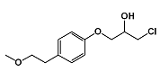 Metoprolol USP RC B; Metoprolol USP Related Compound B ; (+/-)1-Chloro-2-hydroxy-3-[4-(2-methoxyethyl)phenoxy]-propane  |  56718-76-4