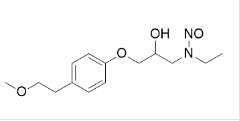 Metoprolol nitroso EP Impurity A; N-ethyl-N-(2-hydroxy-3-(4-(2-methoxyethyl)phenoxy)propyl)nitrous amide