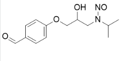 Metoprolol nitroso EP Impurity C; N-(3-(4-formylphenoxy)-2-hydroxypropyl)-N-isopropylnitrous amide