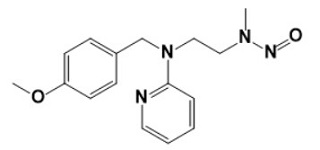N-Nitroso Desmethyl Pyrilamine ;N-(2-((4-methoxybenzyl)(pyridin-2-yl)amino)ethyl)-N-methylnitrous amide