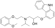 N-Isopropyl Carvedilol;1-(9H-Carbazol-4-yloxy)-3-[[2-(2-methoxyphenoxy)ethyl](1-methylethyl)amino]-2-propanol;1246819-01-1