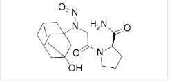 N-Nitroso Analogue Of Vildagliptin Amide Impurity ;(2R)-1-(2-((3-hydroxyadamantan-1-yl)(nitroso)amino)acetyl)pyrrolidine-2-carboxamide