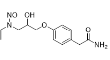 N-Nitroso Atenolol Impurity I ; 2-(4-(3-(ethyl(nitroso)amino)-2-hydroxypropoxy)phenyl)acetamide