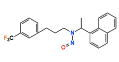 N-Nitroso-Cinacalcet ;N-(1-(Naphthalen-1-yl)ethyl)-N-(3-(3-(trifluoromethyl)phenyl)propyl)nitrous amide