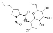 N-Nitroso Clindamycin; (2S,4R)-N-((1S,2S)-2-chloro-1-((2R,3R,4S,5R,6R)-3,4,5-trihydroxy-6-(methylthio)tetrahydro-2H-pyran-2-yl)propyl)-1-nitroso-4-propylpyrrolidine-2-carboxamide