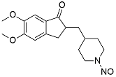 N-Nitroso Donepezil EP Impurity A; 5,6-dimethoxy-2-((1-nitrosopiperidin-4-yl) methyl)-2,3-dihydro-1H-inden-1-one