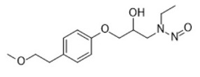 N-Nitroso Metoprolol EP Impurity A; N-ethyl-N-(2-hydroxy-3-(4-(2-methoxyethyl)phenoxy)propyl)nitrous amide