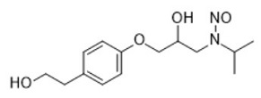 N-Nitroso Metoprolol EP Impurity H; N-(2-hydroxy-3-(4-(2-hydroxyethyl)phenoxy)propyl)-N-isopropylnitrous amide