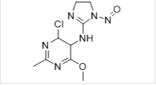 N-Nitroso-Moxonidine ;4-chloro-6-methoxy-2-methyl-N-(1-nitroso-4,5-dihydro-1H-imidazol-2-yl)-4,5-dihydropyrimidin-5-amine |