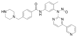 N-Nitroso N-desmethyl Imatinib N-(4-methyl-3-(nitroso(4-(pyridin-3-yl)pyrimidin-2-yl)amino)phenyl)-4-(piperazin-1-ylmethyl)benzamide