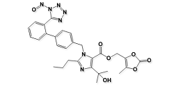 N-Nitroso Olmesartan ;  (5-methyl-2-oxo-1,3-dioxol-4-yl)methyl 4-(2-hydroxypropan-2-yl)-1-((2'-(1-nitroso-1H-tetrazol-5-yl)-[1,1'-biphenyl]-4-yl)methyl)-2-propyl-1H-imidazole-5-carboxylate