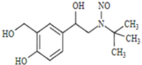 N-Nitroso Salbutamol ;N-(tert-butyl)-N-(2-hydroxy-2-(4-hydroxy-3-(hydroxymethyl)phenyl)ethyl)nitrous amide