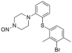 N-Nitroso bromo Vortioxetine; 1-(2-((3-bromo-2,4-dimethylphenyl)thio)phenyl)-4-nitrosopiperazine