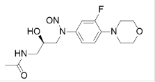 N-Nitroso linezolid Impurity ; (R)-N-(3-((3-fluoro-4-morpholinophenyl)(nitroso)amino)-2-hydroxypropyl)acetamide |