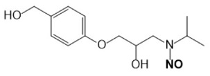 N-nitroso Bisoprolol Impurity A; N-(2-hydroxy-3-(4-(hydroxymethyl)phenoxy)propyl)-N-isopropylnitrous amide
