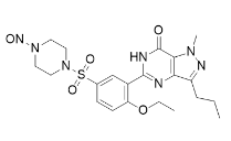 N-nitroso desmethyl sildenafil;5-(2-ethoxy-5-((4-nitrosopiperazin-1-yl)sulfonyl)phenyl)-1-methyl-3-propyl-1,6-dihydro-7H-pyrazolo[4,3-d]pyrimidin-7-one