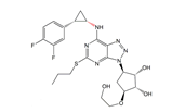 Ticagrelor (1S)-Epimer ; (1S,2S,3R,5S)-3-[7-[(1S,2S)-2-(3,4-Difluorophenyl)cyclopropylamino]-5-(propylsulfanyl)- 3H-[1,2,3]triazolo[4,5-d]pyrimidin-3-yl]-5-(2-hydroxyethoxy) cyclopentane-1,2-diol